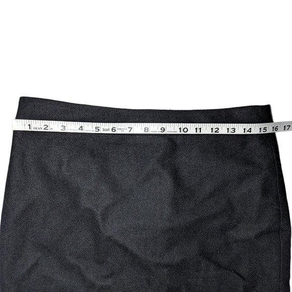 J Crew The Pencil Skirt Black Wool Lined size 8 - Picture 4 of 7